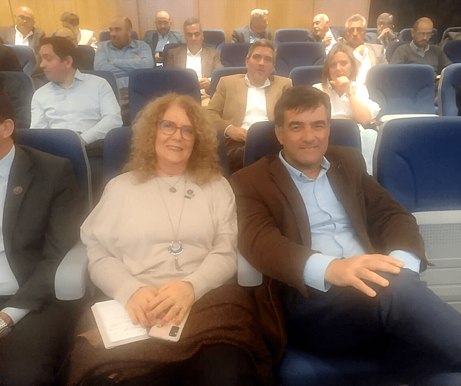 Augusto Massochi y Silvia Blugerman en la Jornada de Integracion Regional CAC